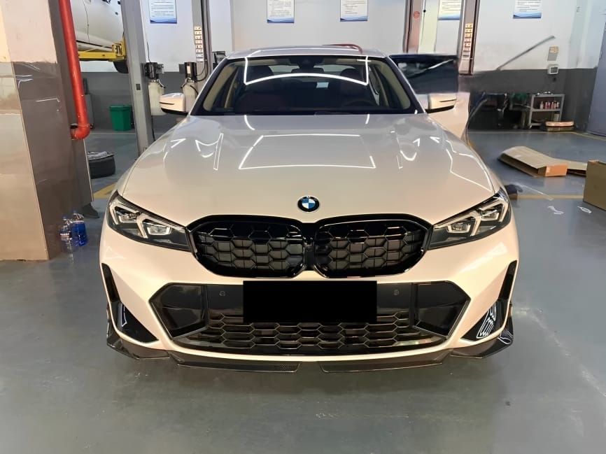 AERO CARBON - BMW 3 SERIES G20 LCI 2023+ CARBON FIBRE FRONT LIP MP STYLE AERO CARBON