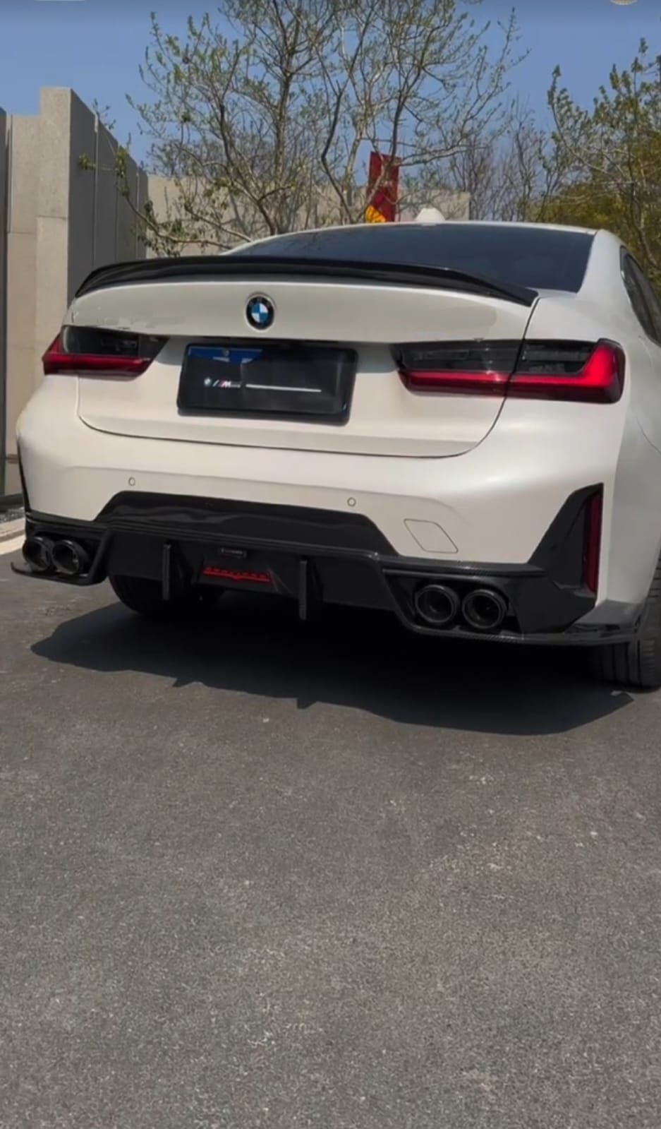 AERO CARBON - BMW 3 SERIES G20 LCI 2023+ DRY CARBON FIBRE REAR DIFFUSER TK STYLE AERO CARBON