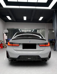 AERO CARBON - BMW 3 SERIES G20 LCI 2023+ GLOSSY BLACK REAR DIFFUSER AK STYLE - Aero Carbon UK