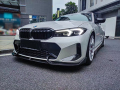 AERO CARBON - BMW 3 SERIES G20 LCI CARBON FIBRE FRONT LIP TK V2 STYLE - Aero Carbon UK