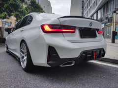 AERO CARBON - BMW 3 SERIES G20 LCI CARBON FIBRE REAR DIFFUSER TK V2 STYLE - Aero Carbon UK