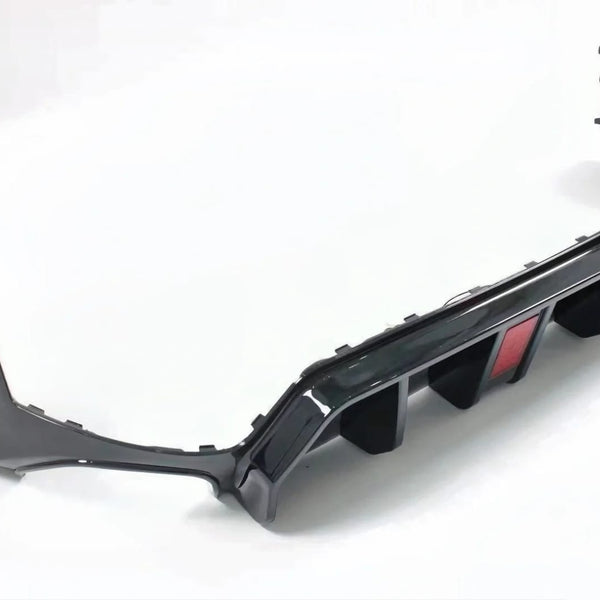 thumbnail image 2 of Gloss Black Rear Lower Diffuser With LED For BMW 3 Series G20 LCI 2023-2024 – Performance Style, 3-Piece Kit 2 of 6