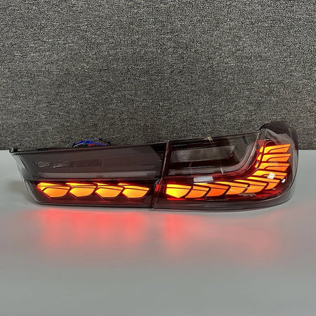 AERO CARBON - BMW 3 SERIES G20 / M3 G80 CLEAR WHITE SEQUENTIAL OLED GTS TAIL LIGHTS - Aero Carbon UK