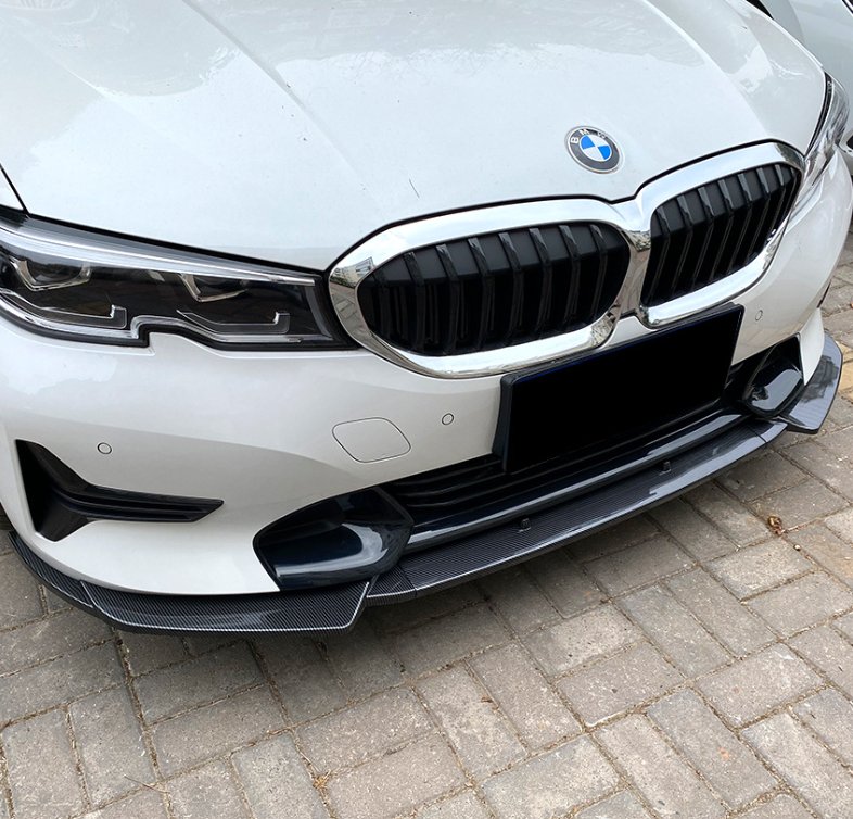 AERO CARBON - BMW 3 SERIES G20 SPORT (PRE LCI) ABS PLASTIC GLOSS BLACK FRONT LIP - Aero Carbon UK