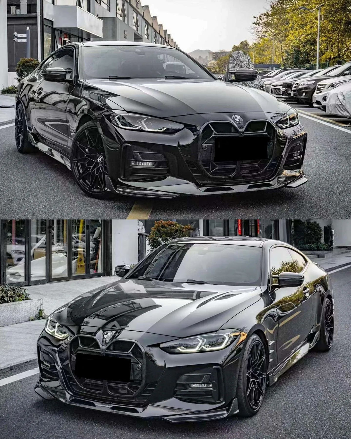 AERO CARBON - BMW 4 SERIES G22 / G23 CARBON FRONT LIP CX STYLE AERO CARBON