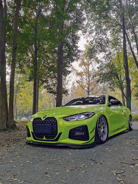 AERO CARBON - BMW 4 SERIES G22 TK STYLE CARBON FRONT LIP AERO CARBON