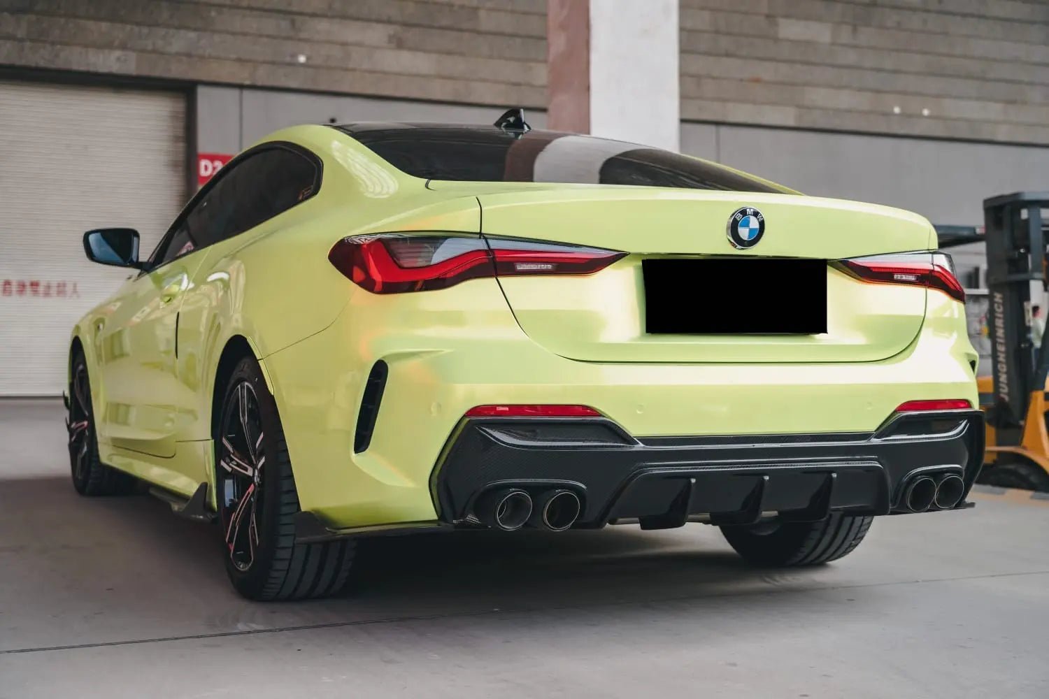 AERO CARBON - BMW 4 SERIES G22 TK STYLE CARBON REAR DIFFUSER AERO CARBON