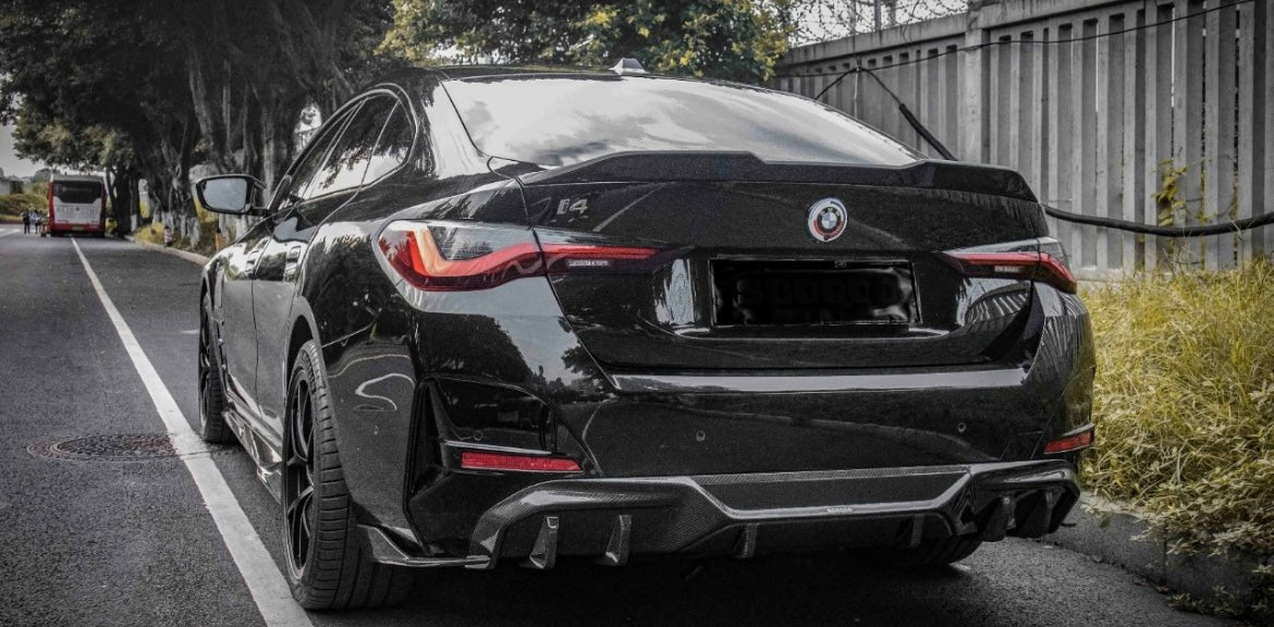 AERO CARBON - BMW 4 SERIES I4 G26 DRY CARBON FIBRE REAR WINGLETS - Aero Carbon UK