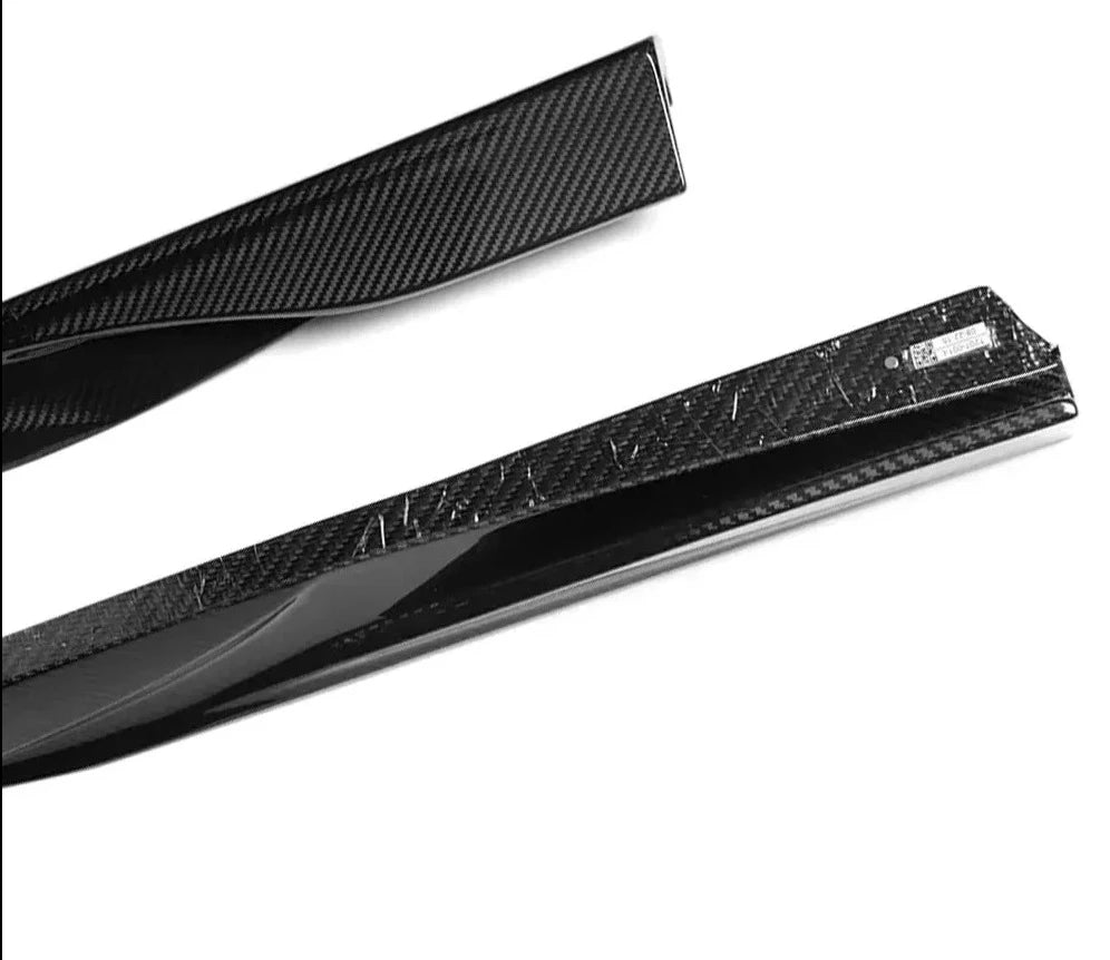 AERO CARBON - BMW 4 SERIES I4 G26 DRY CARBON FIBRE SIDE SKIRTS CX STYLE - Aero Carbon UK