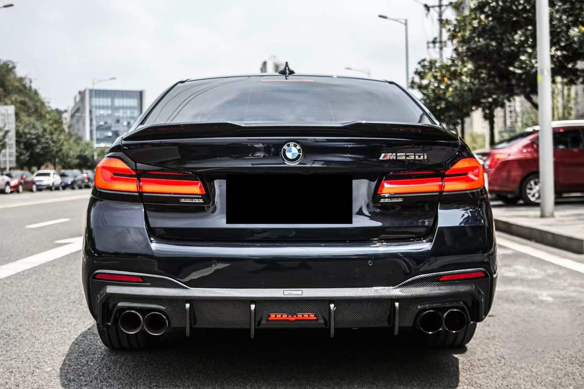 AERO CARBON – BMW 5 SERIES G30 CARBON REAR DIFFUSER TKD STYLE Aero Carbon UK