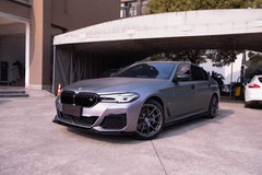 AERO CARBON - BMW 5 SERIES G30 LCI ABS GLOSS BLACK FRONT LIP - Aero Carbon UK