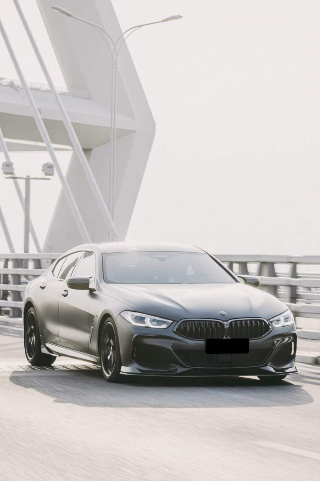 AERO CARBON - BMW 8 SERIES G16 GRAN COUPE CARBON FIBRE FRONT LIP AC STYLE AERO CARBON