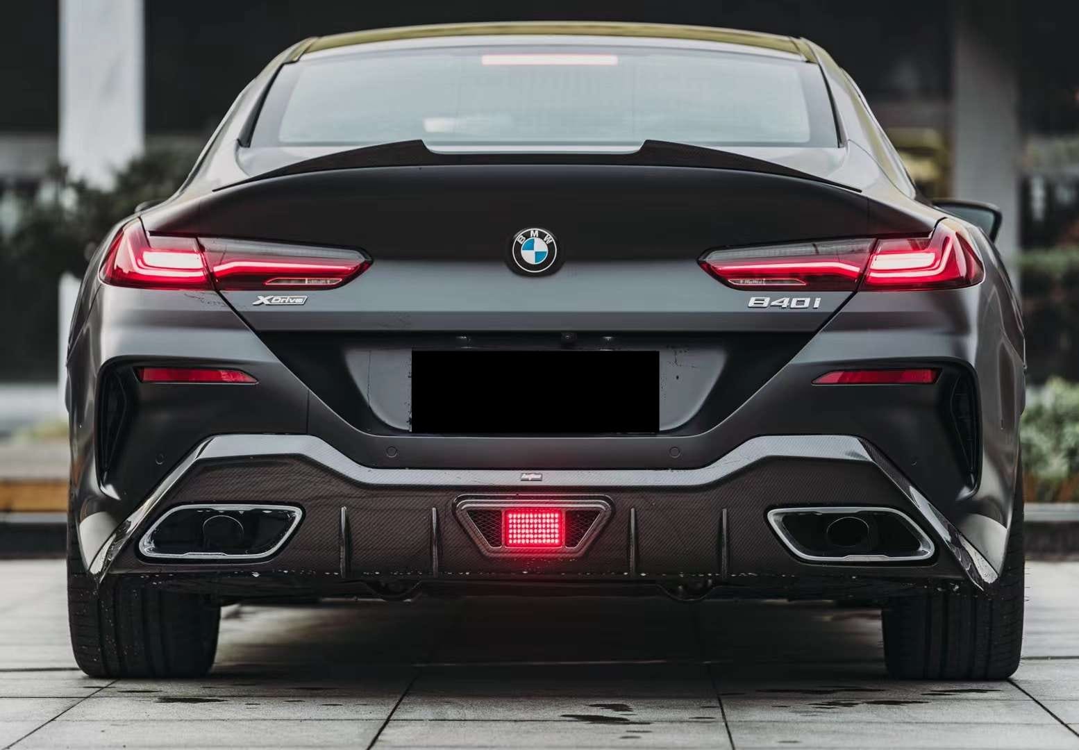 AERO CARBON - BMW 8 SERIES G16 GRAN COUPE CARBON FIBRE REAR DIFFUSER AC STYLE AERO CARBON