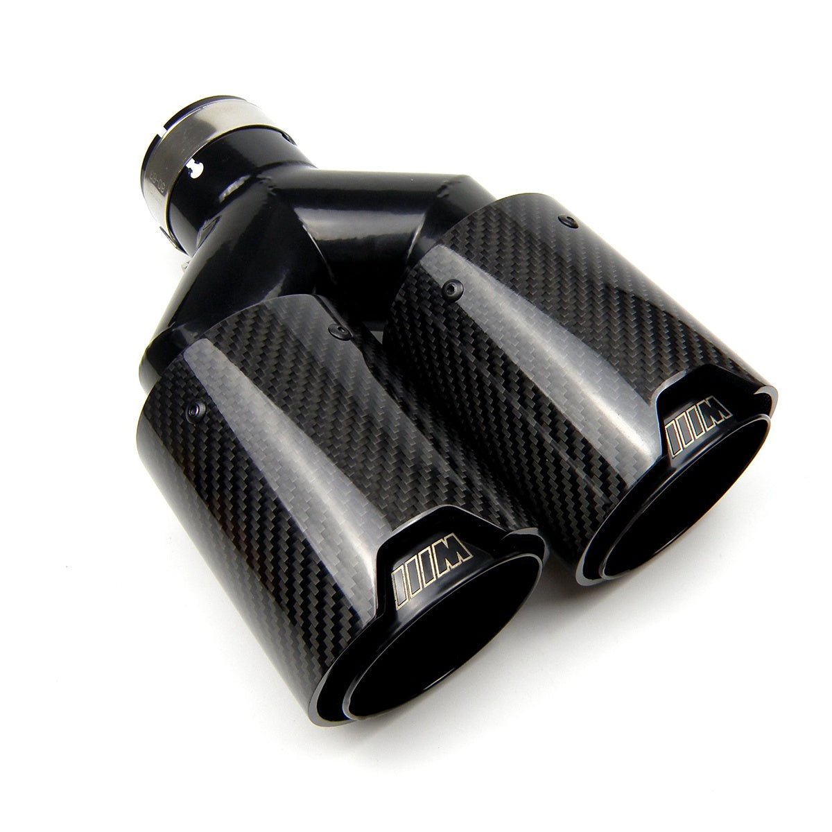 AERO CARBON - BMW BLACK M PERFORMANCE STYLE CARBON FIBRE DUAL EXHAUST TIPS - Aero Carbon UK