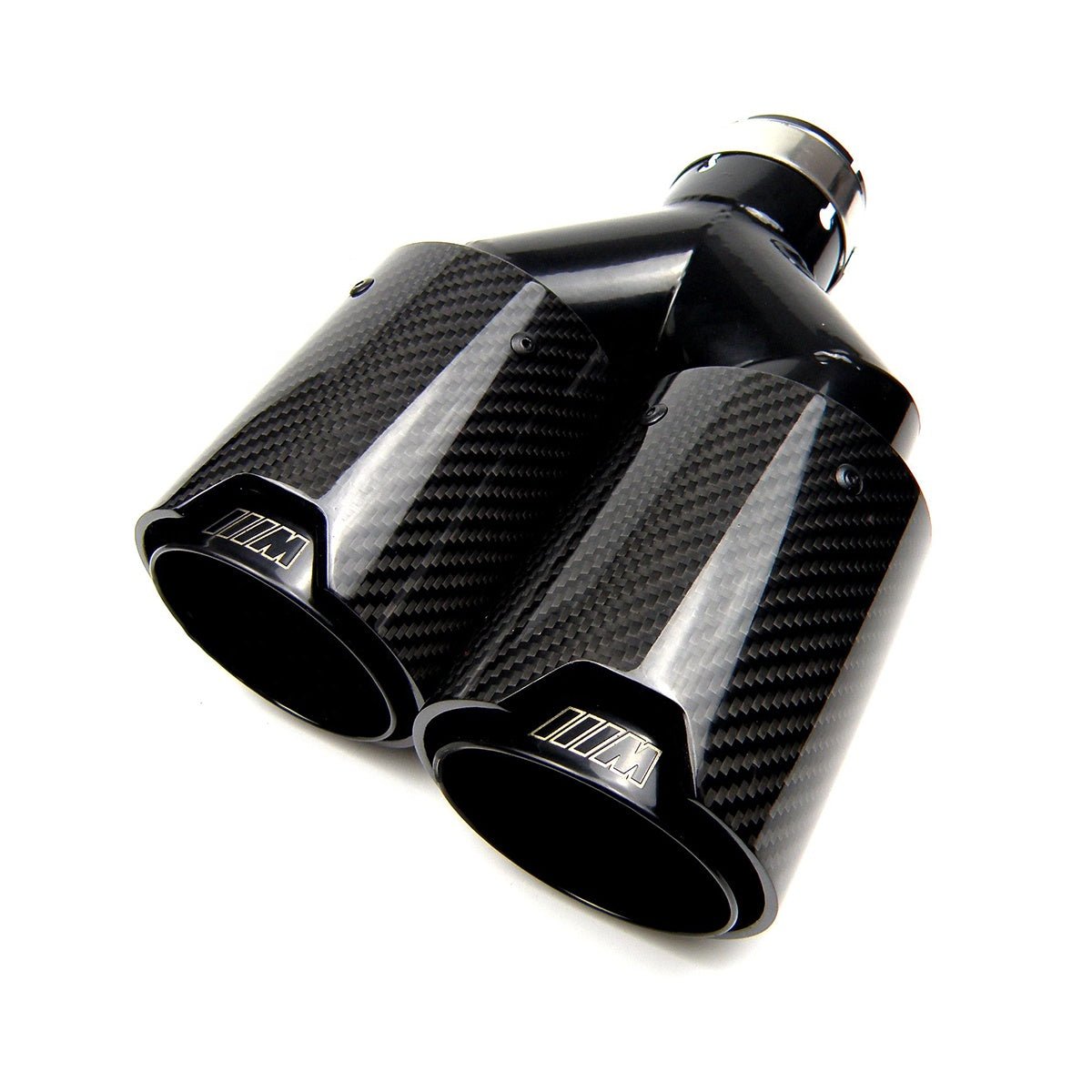 AERO CARBON - BMW BLACK M PERFORMANCE STYLE CARBON FIBRE DUAL EXHAUST TIPS - Aero Carbon UK