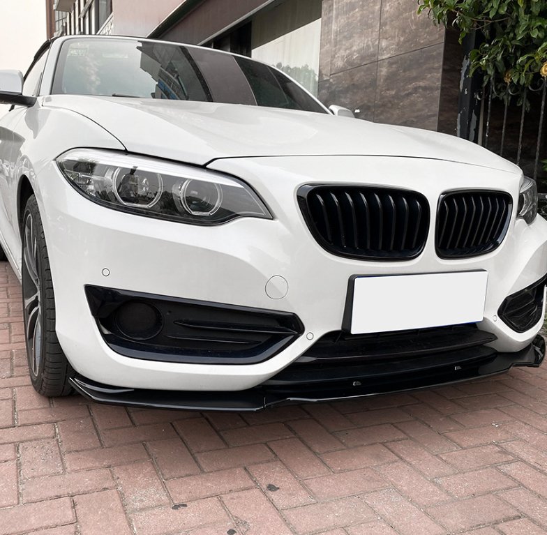 AERO CARBON - BMW F22 F23 2 SERIES ( SPORT ) ABS PLASTIC FRONT LIP SPLITTER - Aero Carbon UK