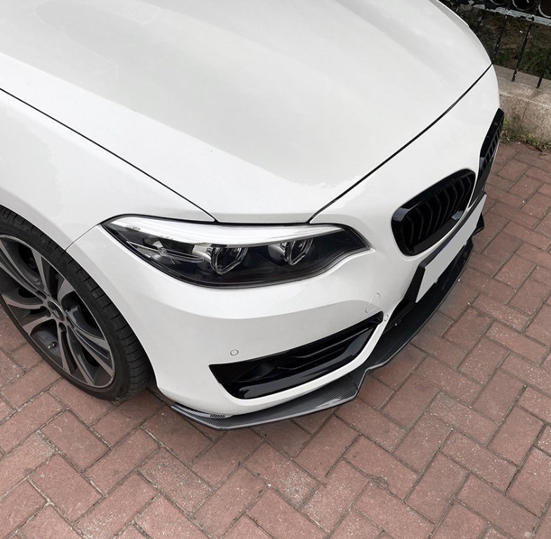 AERO CARBON - BMW F22 F23 2 SERIES ( SPORT ) ABS PLASTIC FRONT LIP SPLITTER - Aero Carbon UK