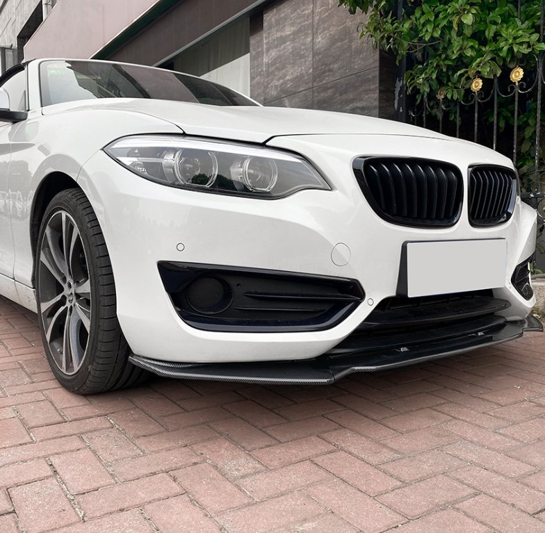 AERO CARBON - BMW F22 F23 2 SERIES ( SPORT ) ABS PLASTIC FRONT LIP SPLITTER - Aero Carbon UK