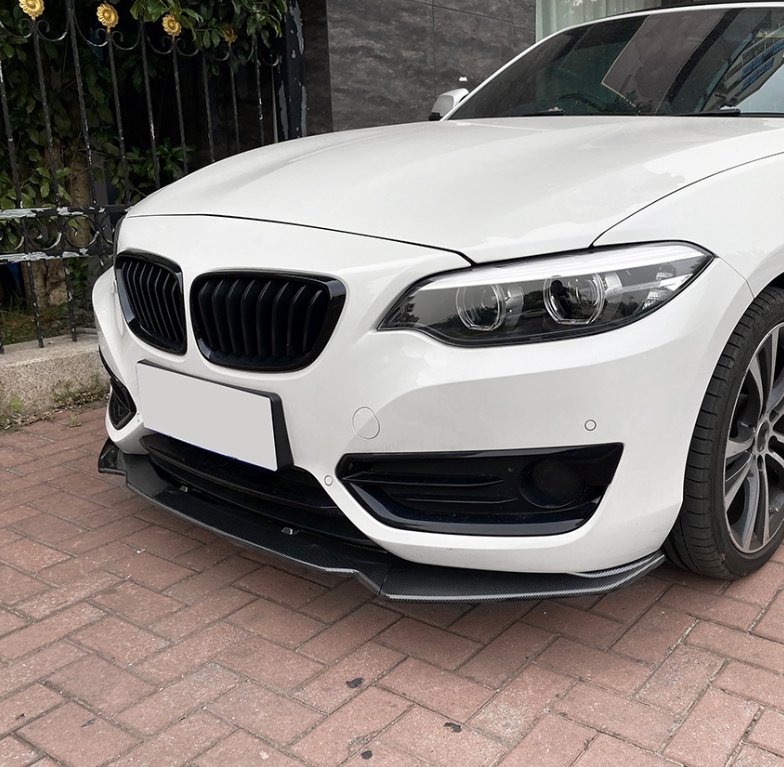 AERO CARBON - BMW F22 F23 2 SERIES ( SPORT ) ABS PLASTIC FRONT LIP SPLITTER - Aero Carbon UK