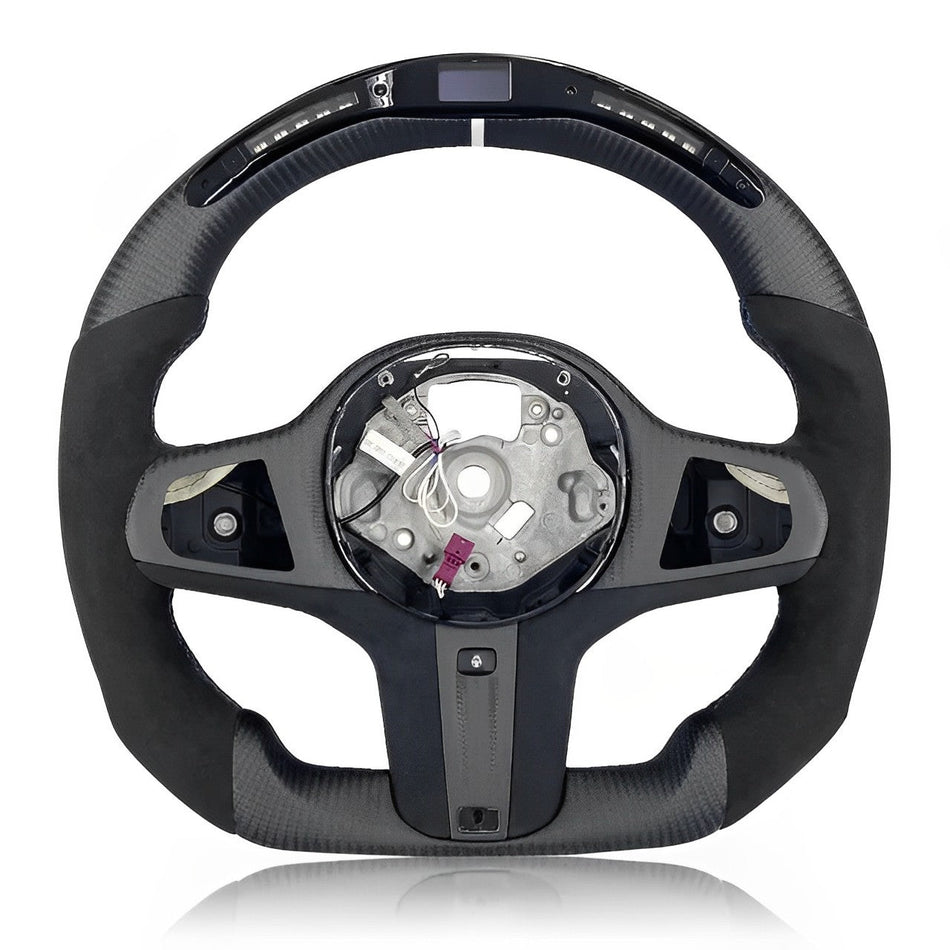 AERO CARBON - BMW G SERIES LED MATTE CARBON STEERING WHEEL W/HEATED OPTION Aero Carbon UK