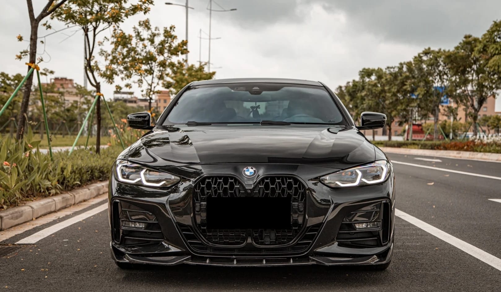 AERO CARBON - BMW G22 4 SERIES CARBON FRONT LIP VS STYLE Aero Carbon UK