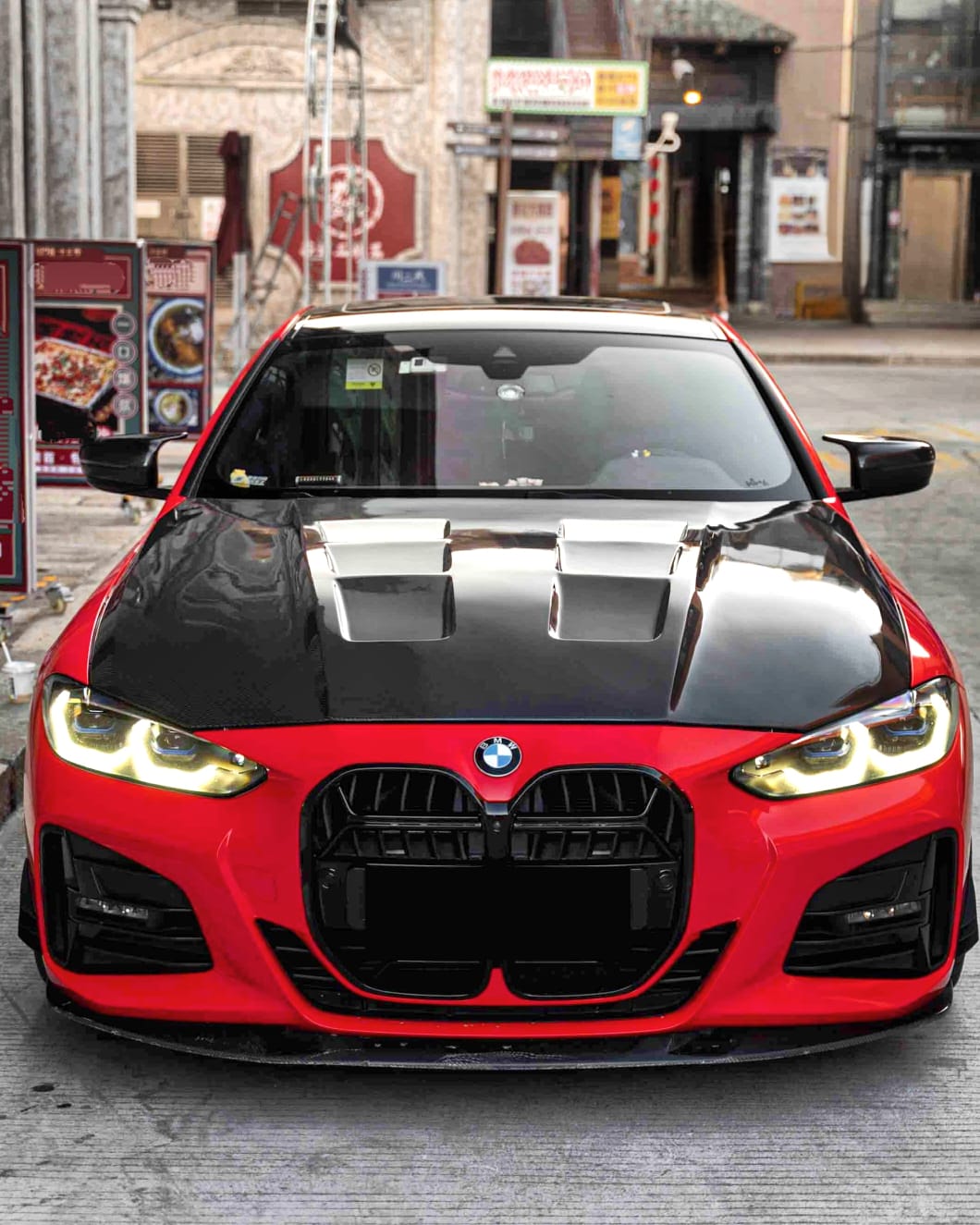 AERO CARBON - BMW G22 4 SERIES GLOSSY BLACK CS GRILL AERO CARBON