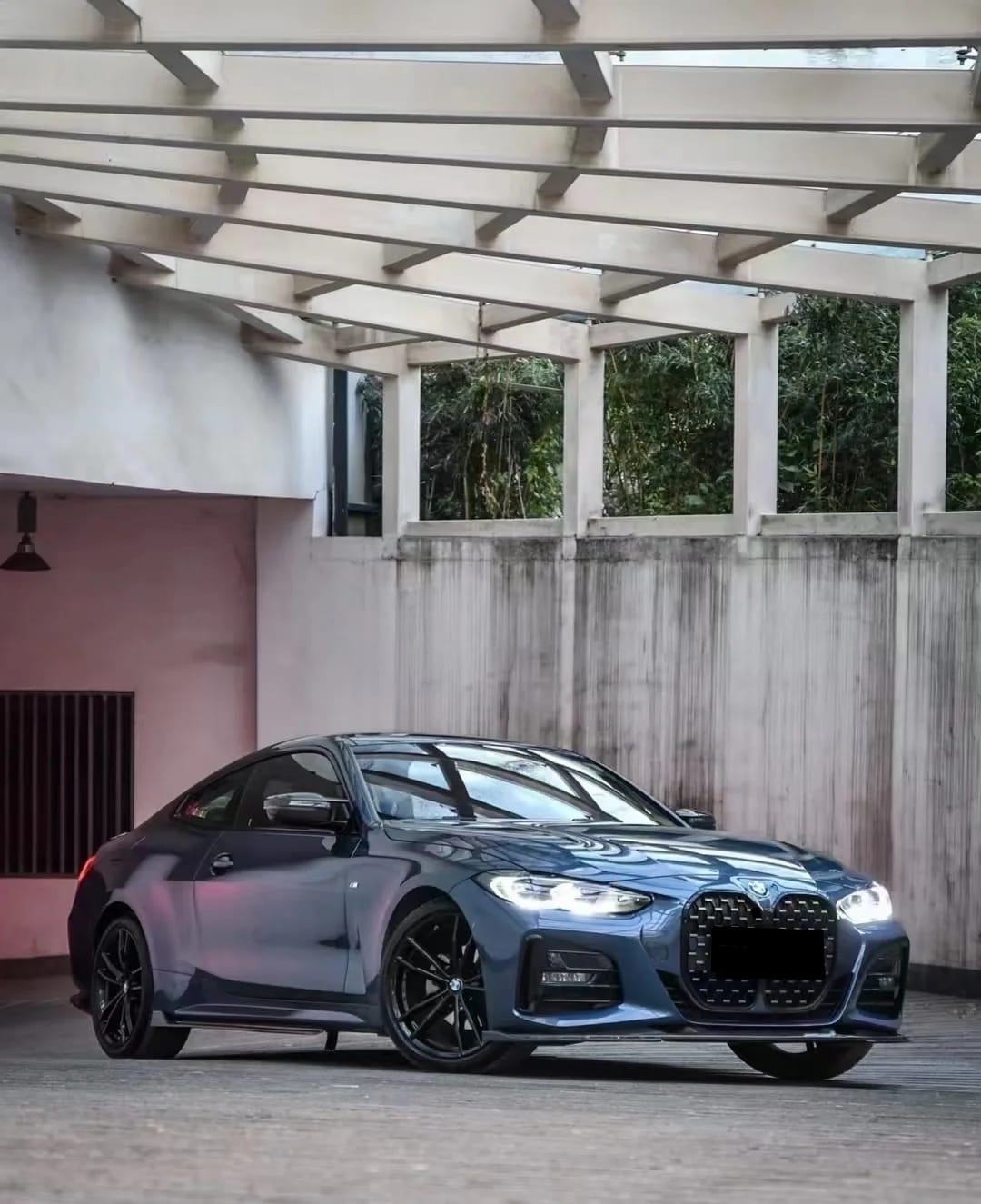 MAG Carbon Look Front Bumper Lip For BMW G22 G23 4 Series Coupe 2020-2025 – M-Style – 3pcs