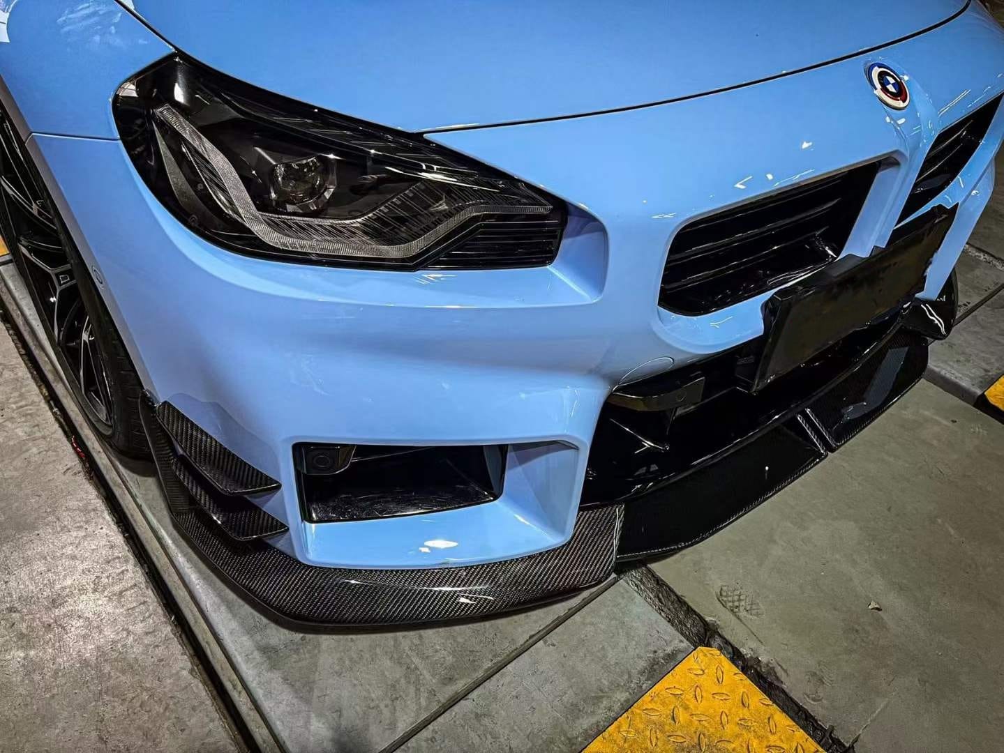 AERO CARBON - BMW M2 G87 CARBON FIBRE FRONT LIP TK STYLE - Aero Carbon UK