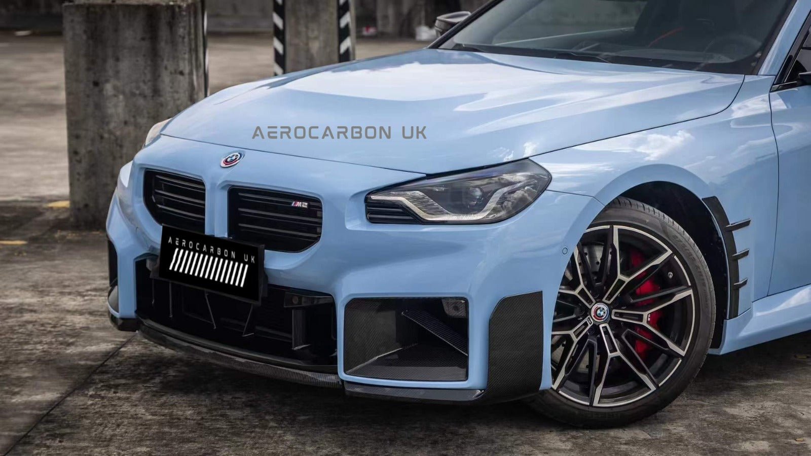 AERO CARBON - BMW M2 G87 DRY CARBON FIBRE FRONT DUCT INSERTS MP STYLE - Aero Carbon UK