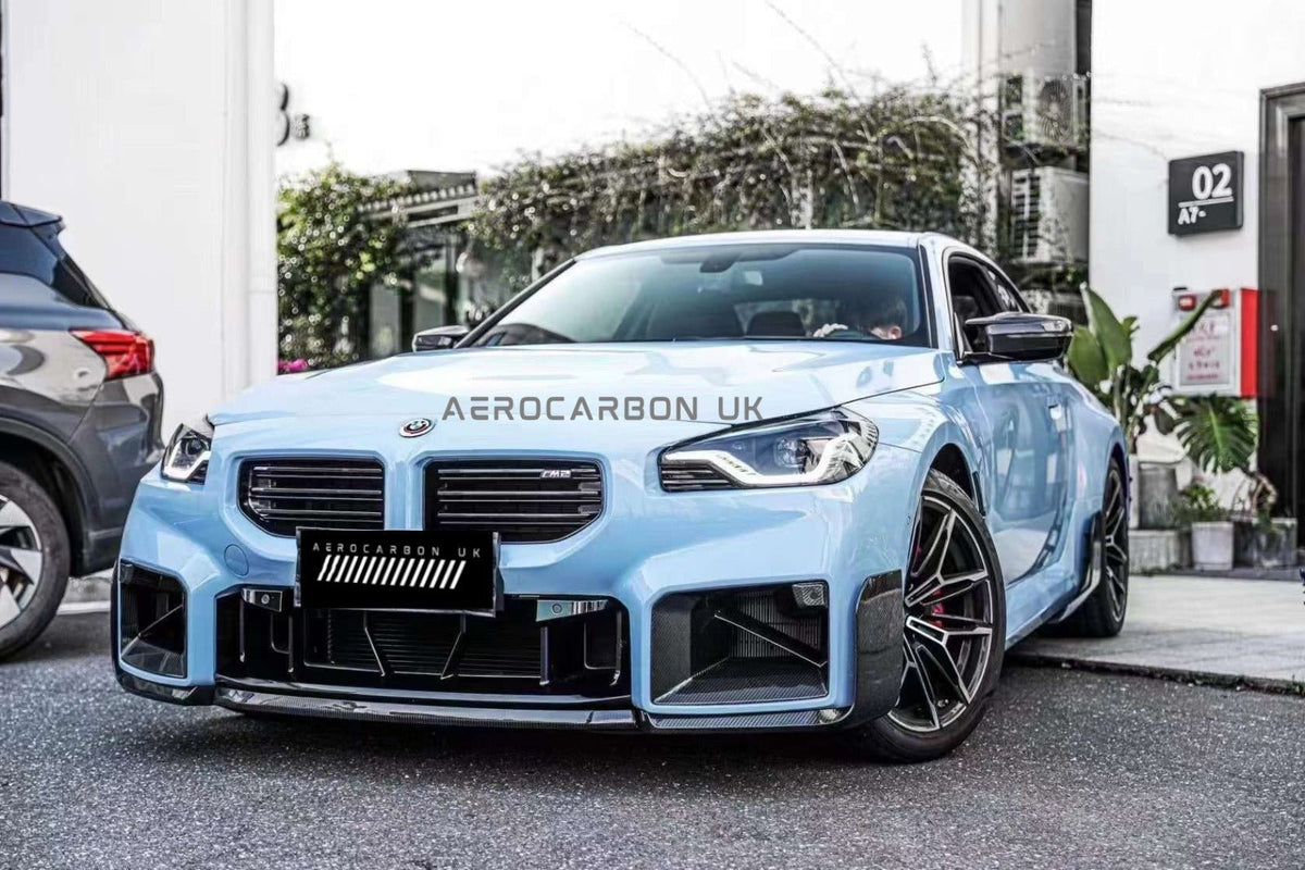 AERO CARBON - BMW M2 G87 DRY CARBON FIBRE FRONT LIP MP STYLE - Aero Carbon UK