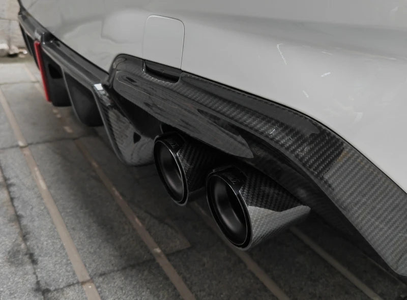 AERO CARBON - BMW M240 / M340 / M440 MP STYLE CARBON FIBRE DUAL EXHAUST TIPS - Aero Carbon UK