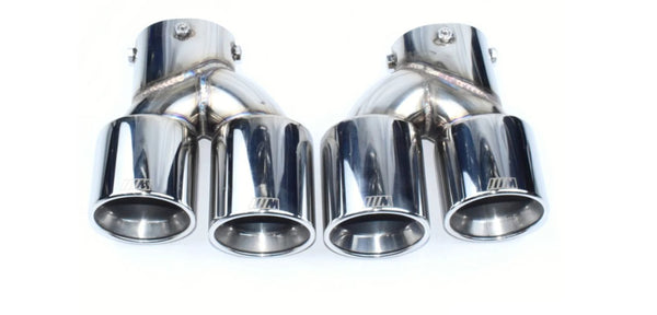 AERO CARBON - BMW M240 / M340 / M440 SILVER DUAL EXHAUST TIPS
