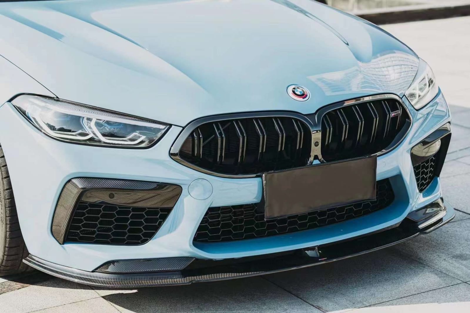 AERO CARBON - BMW M8 F93 GRAN COUPE CARBON FIBRE FRONT LIP BX STYLE AERO CARBON