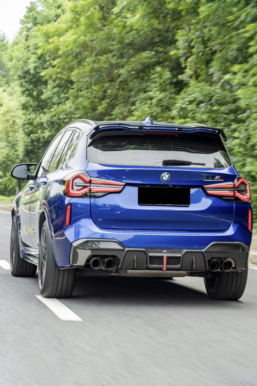 X3m Rear Diffuser AERO CARBON - BMW X3M F97 LCI DRY CARBON LED REAR DIFFUSER – Aero Carbon UK