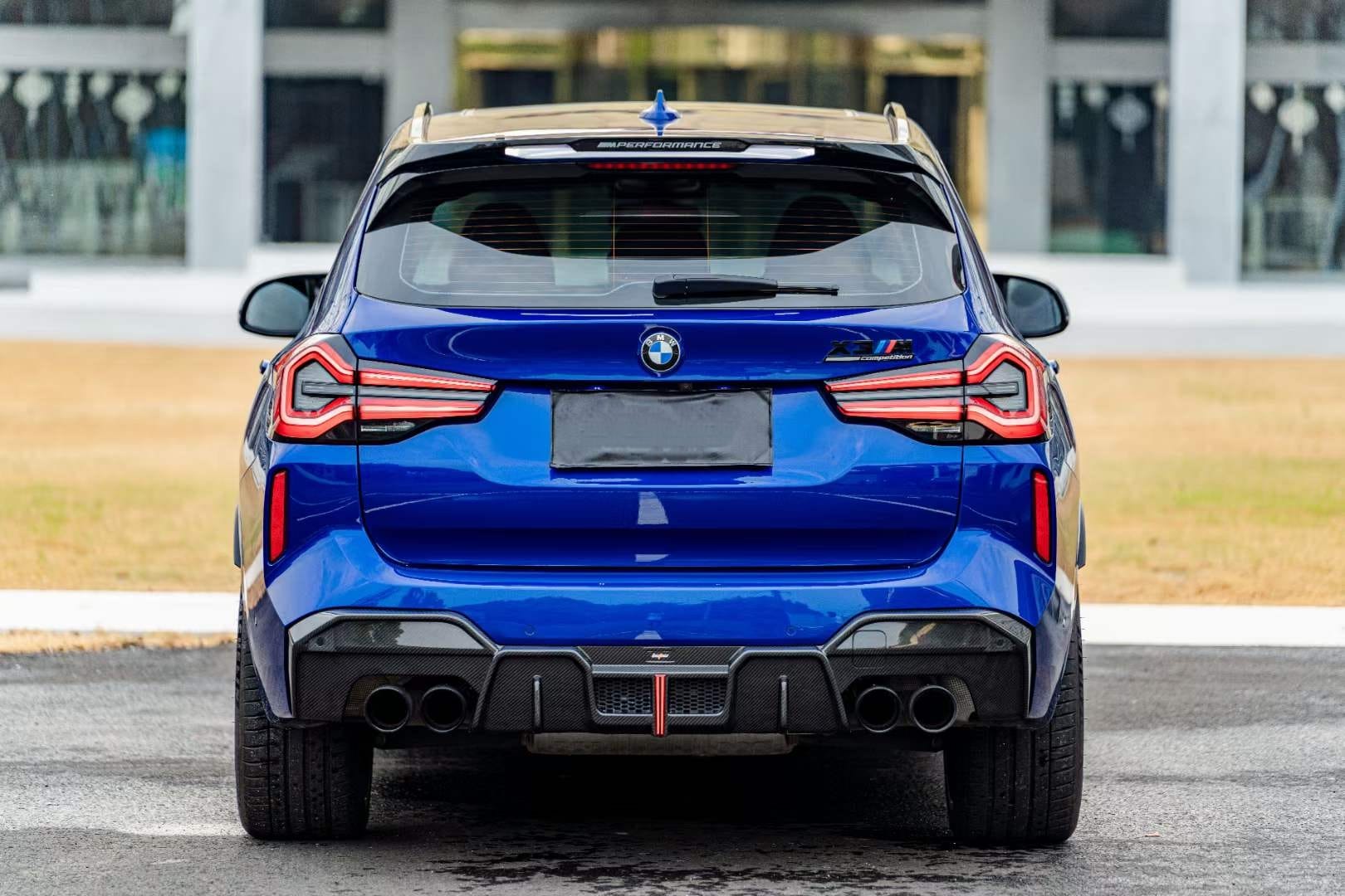 X3m Rear Diffuser AERO CARBON - BMW X3M F97 LCI DRY CARBON LED REAR DIFFUSER – Aero Carbon UK