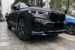 AERO CARBON - BMW X7 G07 GLOSSY BLACK FRONT LIP MP STYLE - Aero Carbon UK