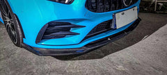 AERO CARBON - MERCEDES BENZ A CLASS W177 CARBON FIBRE FRONT LIP FD STYLE - Aero Carbon UK