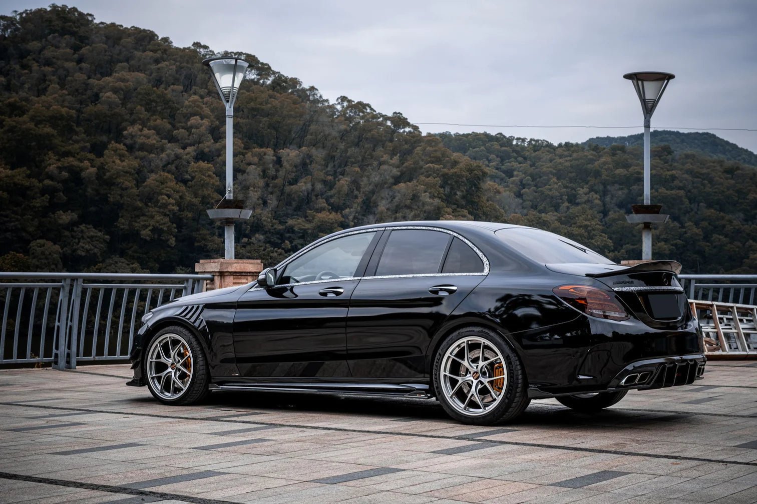 AERO CARBON - MERCEDES C CLASS W205 C63 C63S CARBON FIBRE DIFFUSER - Aero Carbon UK