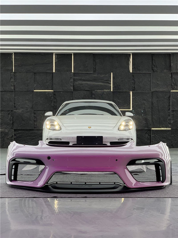AERO CARBON - PORSCHE 718 CAYMAN TO GT4 CONVERSION FRONT BUMPER