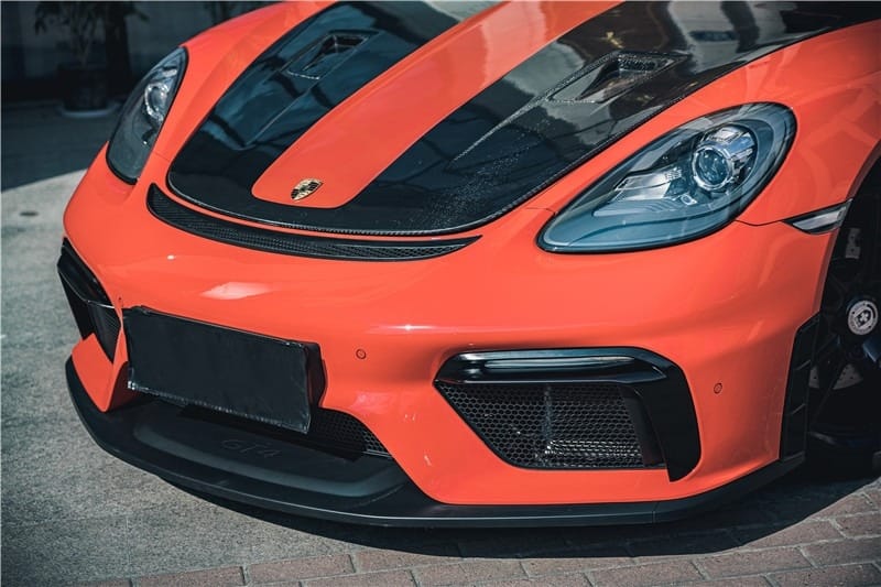 AERO CARBON - PORSCHE 718 CAYMAN TO GT4 CONVERSION FRONT BUMPER - Aero Carbon UK