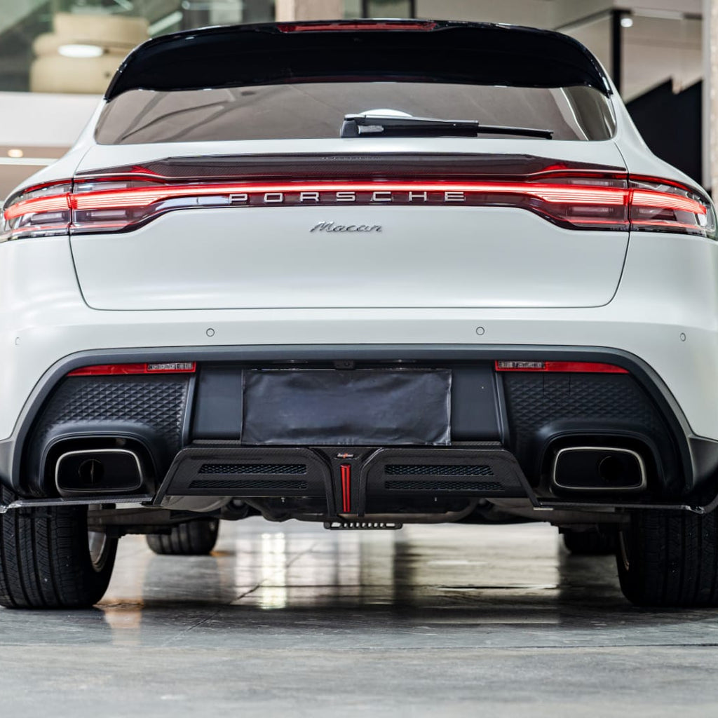 AERO CARBON - PORSCHE MACAN 2022+ CARBON FIBRE LED REAR DIFFUSER – Aero ...