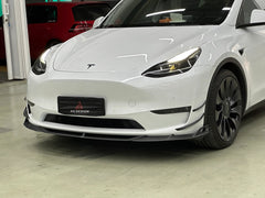 AERO CARBON - TESLA MODEL Y CARBON FIBRE FRONT LIP - Aero Carbon UK