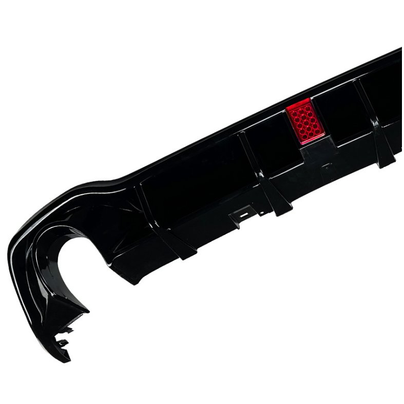 AERO CARBON - VOLKSWAGEN GOLF R LINE / GTI MK8 REAR LED DIFFUSER GLOSS BLACK - Aero Carbon UK