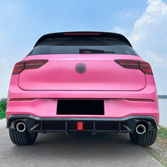 AERO CARBON - VOLKSWAGEN GOLF R LINE / GTI MK8 REAR LED DIFFUSER GLOSS BLACK - Aero Carbon UK