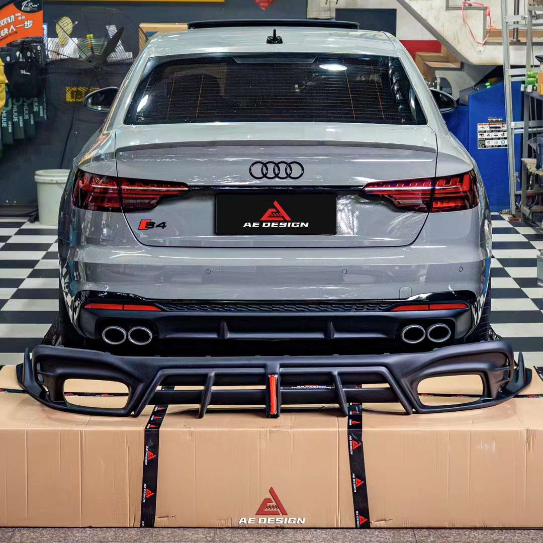 AERO DESIGN - AUDI A4 / S4 B9.5 2021+ ABS PLASTIC REAR DIFFUSER - Aero Carbon UK