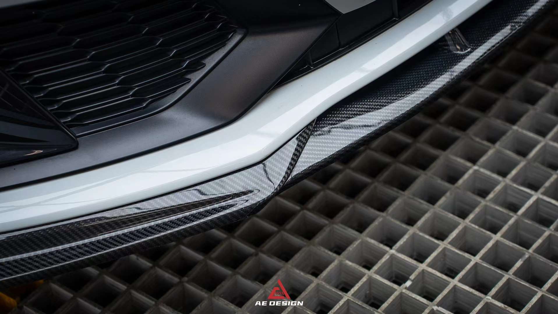 AERO DESIGN - AUDI A7 / S7 C8 2018+ CARBON FIBRE FRONT LIP - Aero Carbon UK