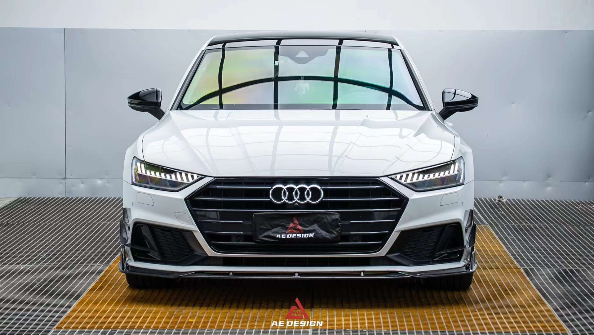 AERO DESIGN - AUDI A7 / S7 C8 2018+ CARBON FIBRE FRONT LIP - Aero Carbon UK