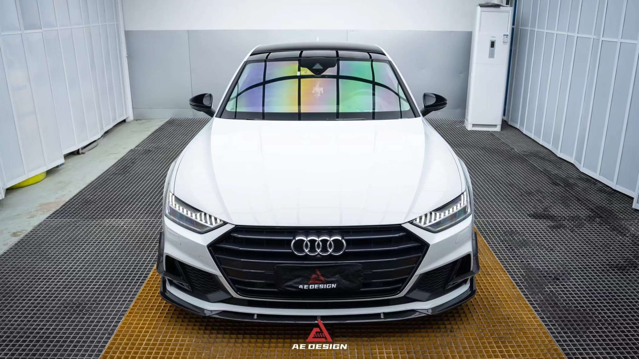 AERO DESIGN - AUDI A7 / S7 C8 2018+ CARBON FIBRE FRONT LIP - Aero Carbon UK