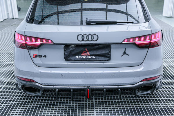 AE DESIGN - AUDI RS4 B9.5 2021+ CARBON FIBRE REAR DIFFUSER