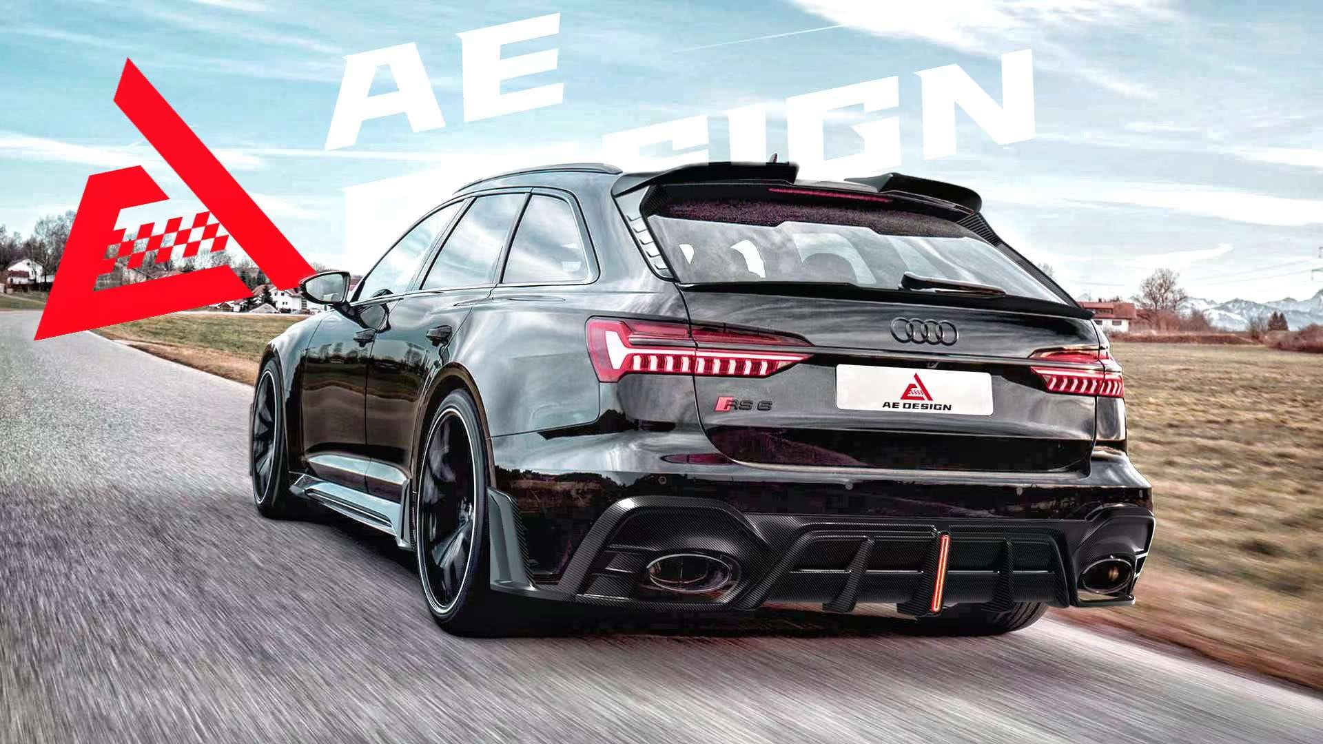 AERO DESIGN - AUDI RS6 C8 DRY CARBON FIBRE REAR MID SPOILER – Aero ...